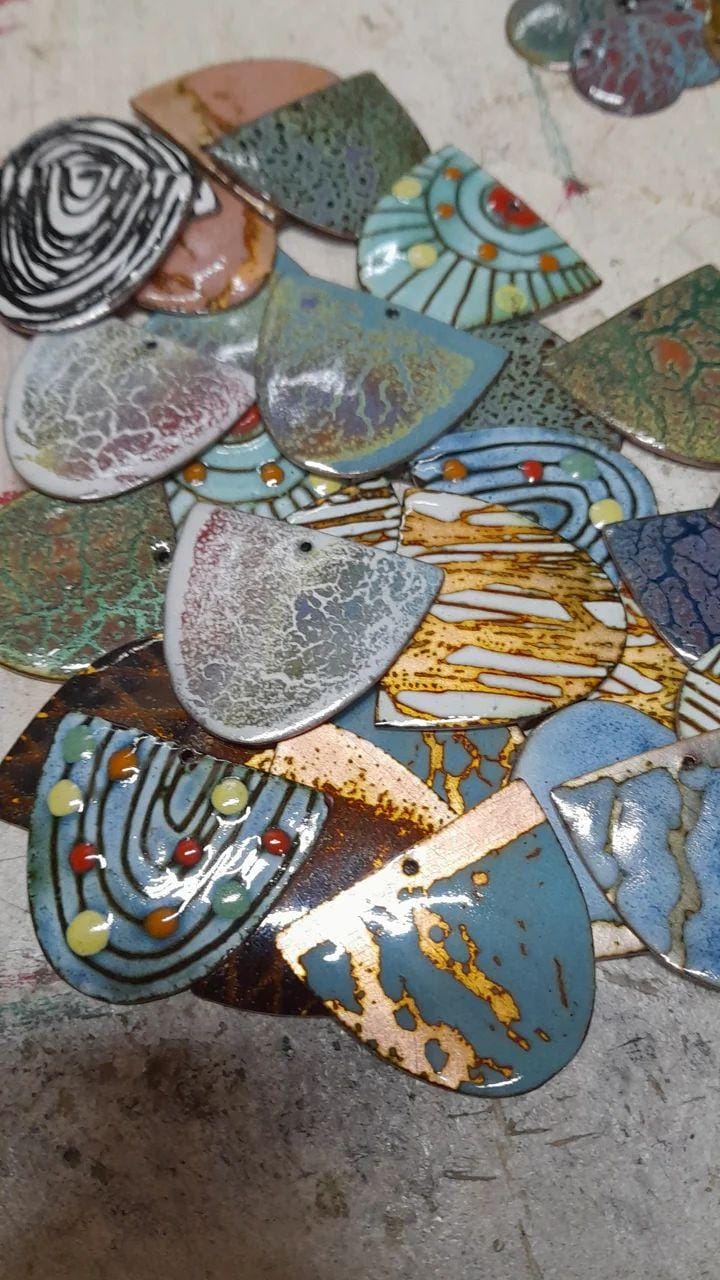 Proceso de esmaltado a fuego - Preparación del cobre